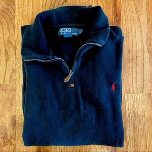 Polo by Ralph Lauren Quarter Zip Pullover - Black
